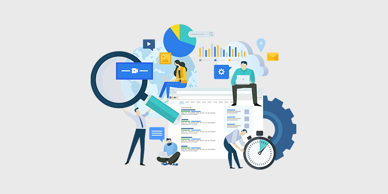 Team of SEO experts working on digital marketing strategy – SEO services in Delhi – Promofy Agency